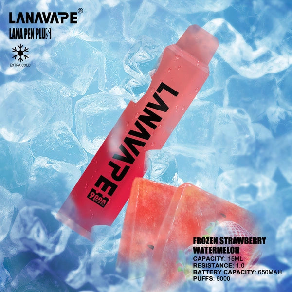 LANA PEN PLUS 9000 PUFFS VAPE - FROZEN STRAWBERRY WATERMELON 3