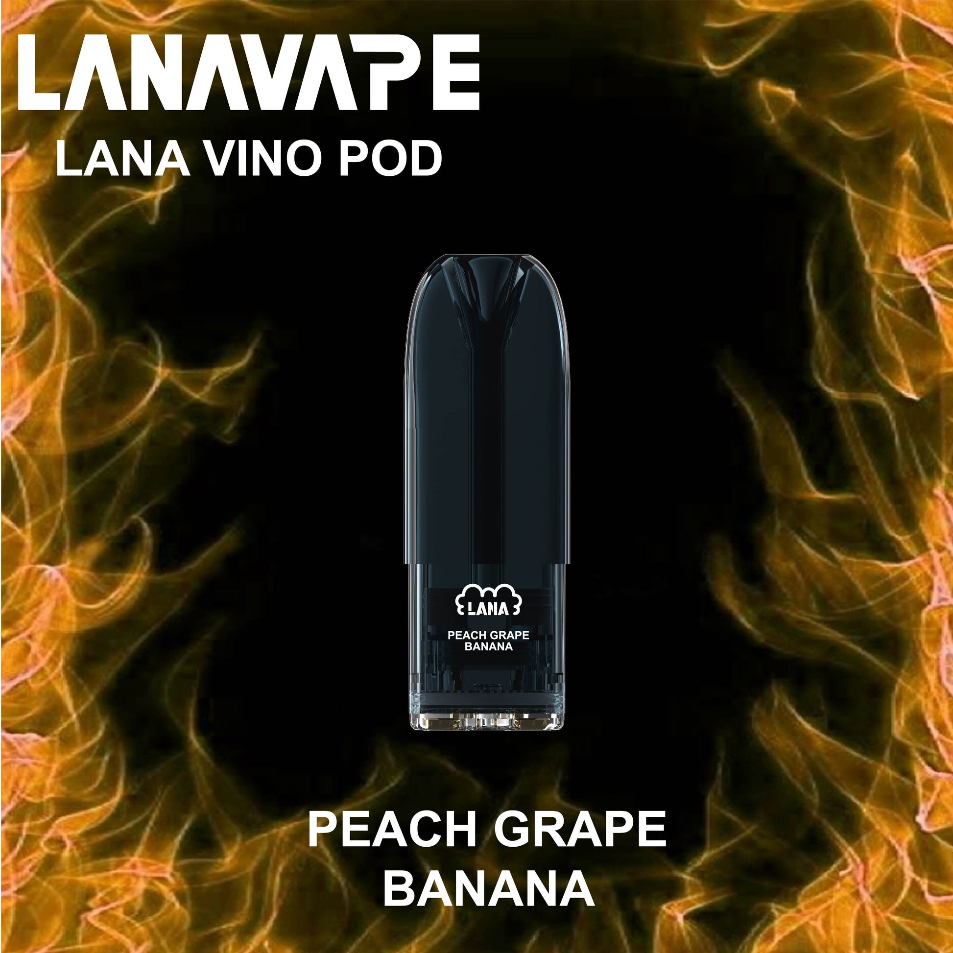LANA VINO POD (SINGLE PACK) - PEACH GRAPE BANANA 3