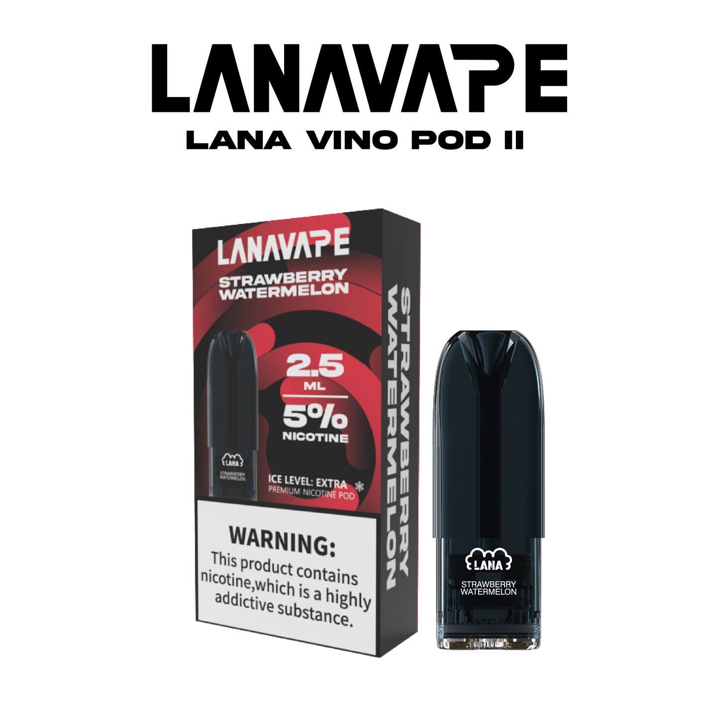 LANA VINO POD (SINGLE PACK) - STRAWBERRY WATERMELON