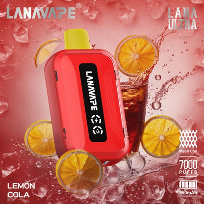 LANA ULTRA 7000 PUFFS VAPE - LEMON COLA 2