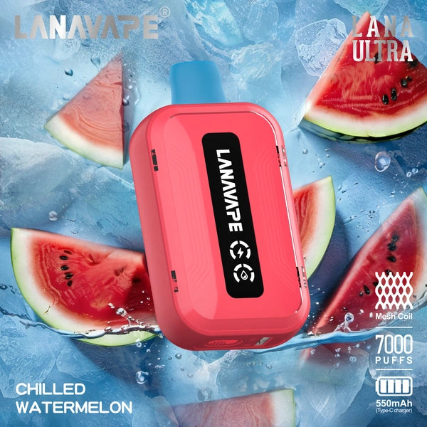 LANA ULTRA 7000 PUFFS VAPE - CHILLED WATERMELON 2