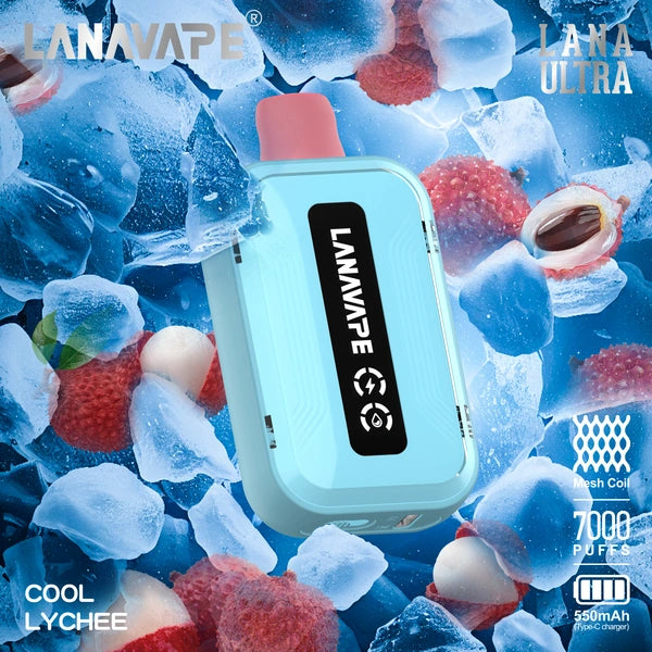 LANA ULTRA 7000 PUFFS VAPE - COOL LYCHEE 2