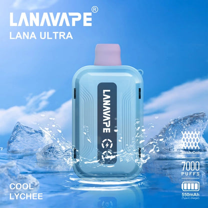 LANA ULTRA 7000 PUFFS VAPE - COOL LYCHEE 3