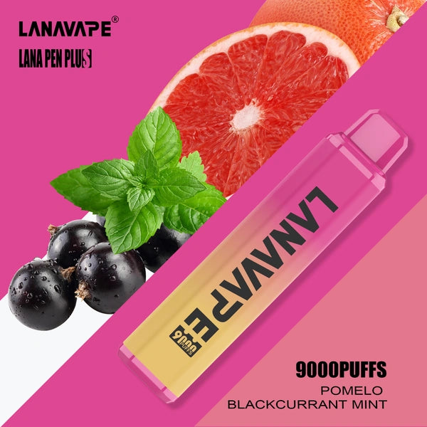 LANA PEN PLUS 9000 PUFFS VAPE - POMELO BLACKCURRANT MINT 2