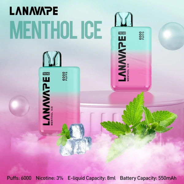 LANA TREND 6000 PUFFS VAPE - MENTHOL ICE 2