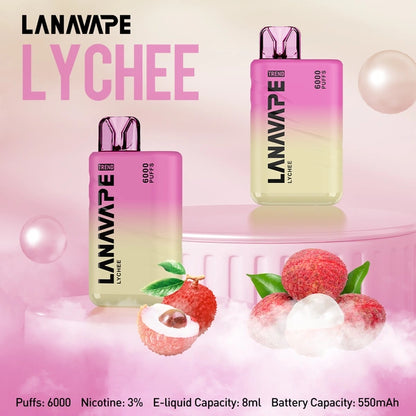 LANA TREND 6000 PUFFS VAPE - LYCHEE 2