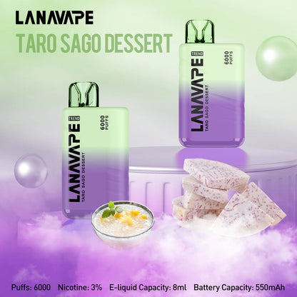 LANA TREND 6000 PUFFS VAPE - TARO SAGO DESSERT 2