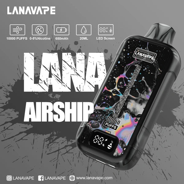 LANA AIRSHIP 10000 PUFFS VAPE - BLACKCURRANT GRANBERRY 3