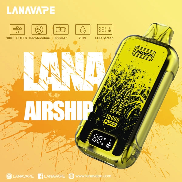 LANA AIRSHIP 10000 PUFFS VAPE - MANGO PEACH WATERMELON 3