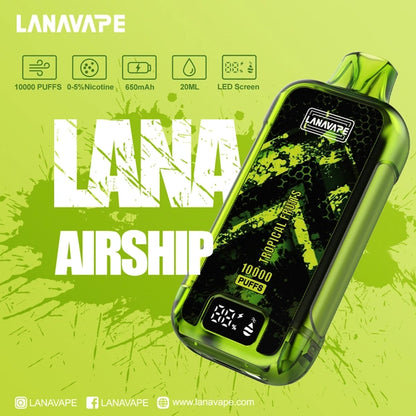 LANA AIRSHIP 10000 PUFFS VAPE - TROPICAL FRUITS 3