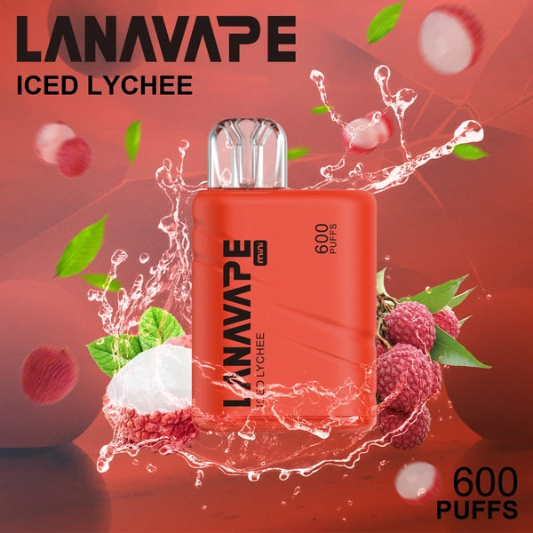 LANA MINI 600 PUFFS VAPE - ICED LYCHEE 2