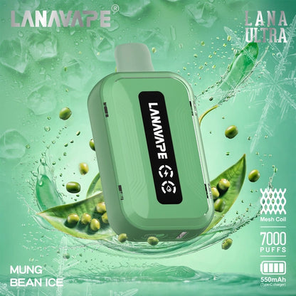 LANA ULTRA 7000 PUFFS VAPE - MUNG BEAN ICE 2