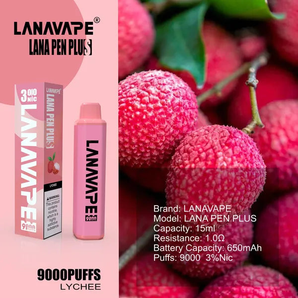 LANA PEN PLUS 9000 PUFFS VAPE - LYCHEE 2