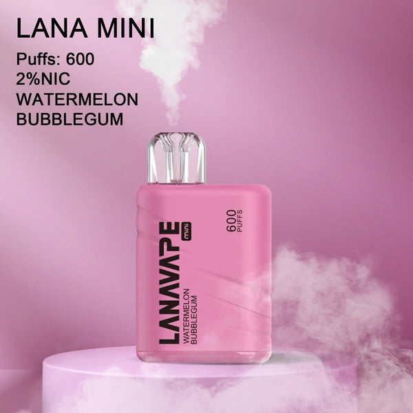 LANA MINI 600 PUFFS VAPE - WATERMELON BUBBLEGUM 3