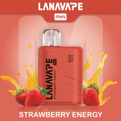 LANA MINI 600 PUFFS VAPE - STRAWBERRY ENERGY 2