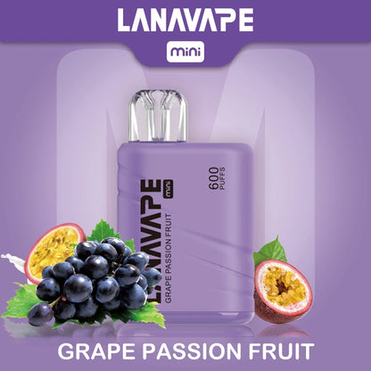 LANA MINI 600 PUFFS VAPE - GRAPE PASSION FRUIT 2