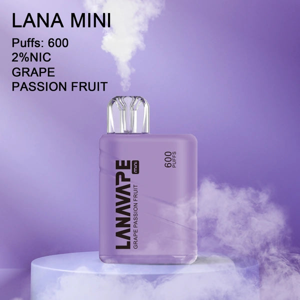 LANA MINI 600 PUFFS VAPE - GRAPE PASSION FRUIT 3