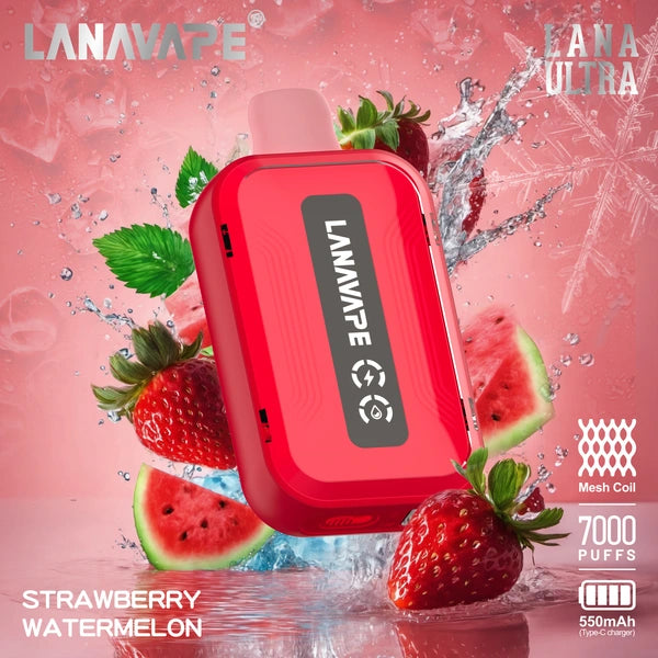 LANA ULTRA 7000 PUFFS VAPE - STRAWBERRY WATERMELON 2