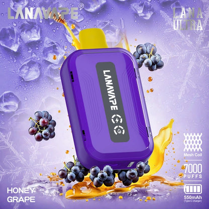 LANA ULTRA 7000 PUFFS VAPE - HONEY GRAPE 2