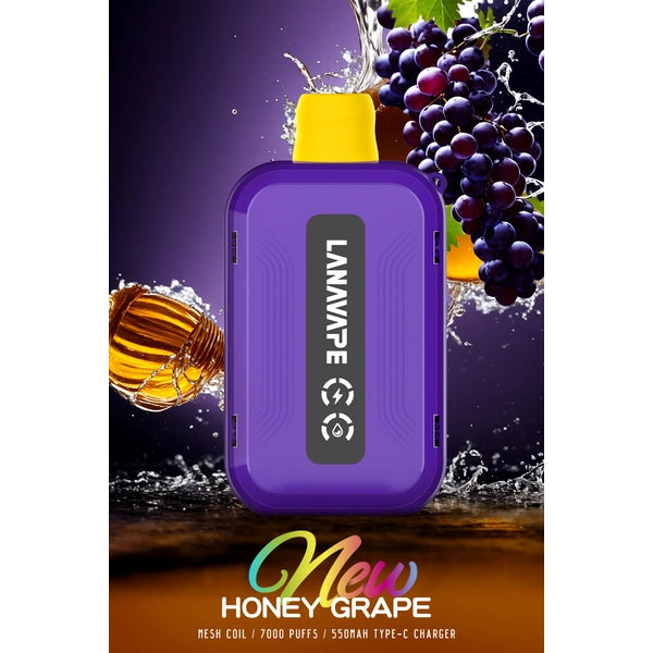 LANA ULTRA 7000 PUFFS VAPE - HONEY GRAPE 3