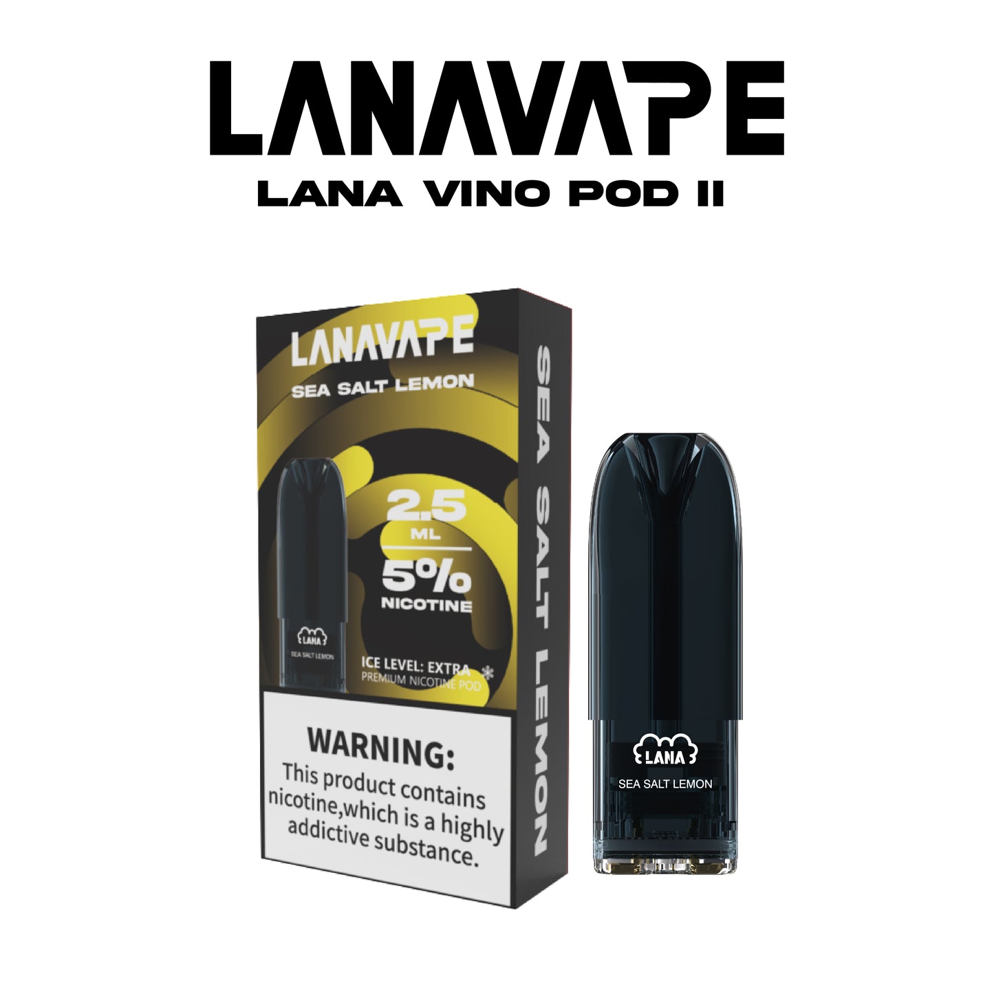 LANA VINO POD (SINGLE PACK) - SEA SALT LEMON