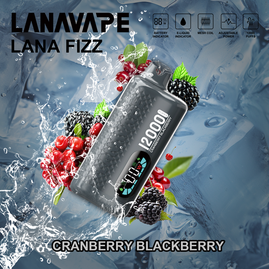 LANA FIZZ 12000 PUFFS - CRANBERRY BLACKBERRY