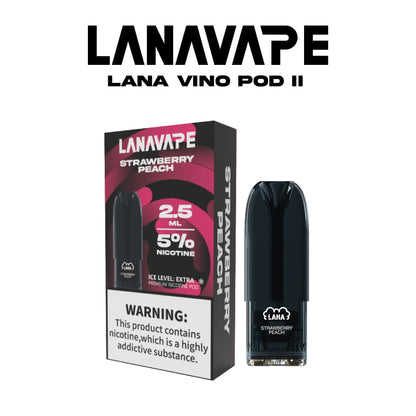 LANA VINO POD (SINGLE PACK) - STRAWBERRY PEACH