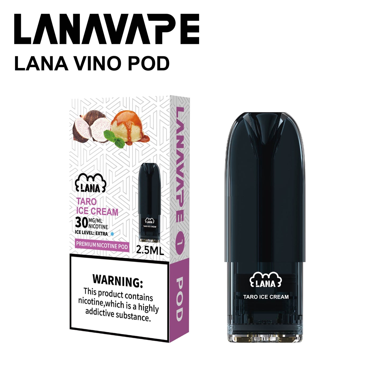 LANA VINO POD (SINGLE PACK) - TARO ICE CREAM 2