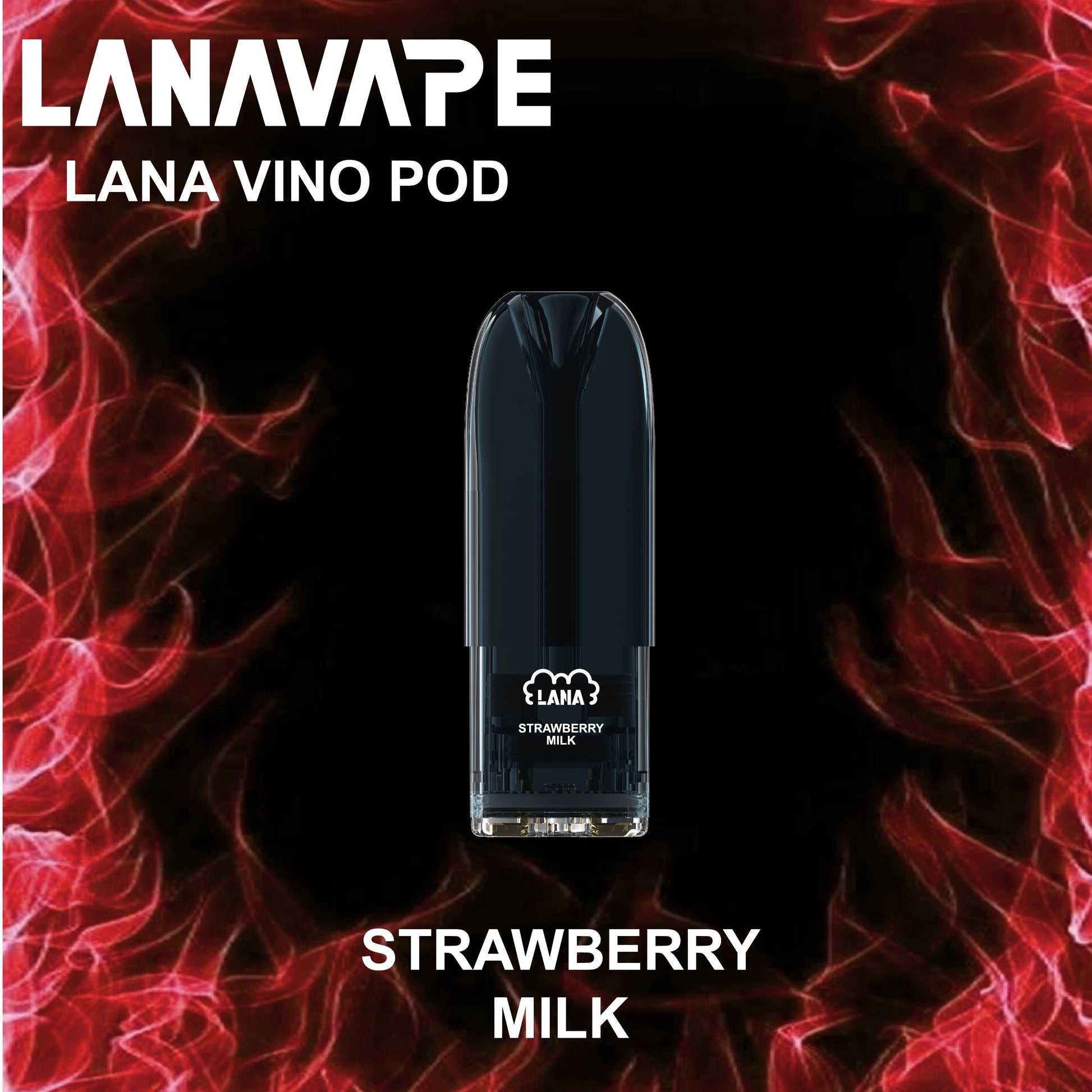 LANA VINO POD (SINGLE PACK) - STRAWBERRY MILK 3